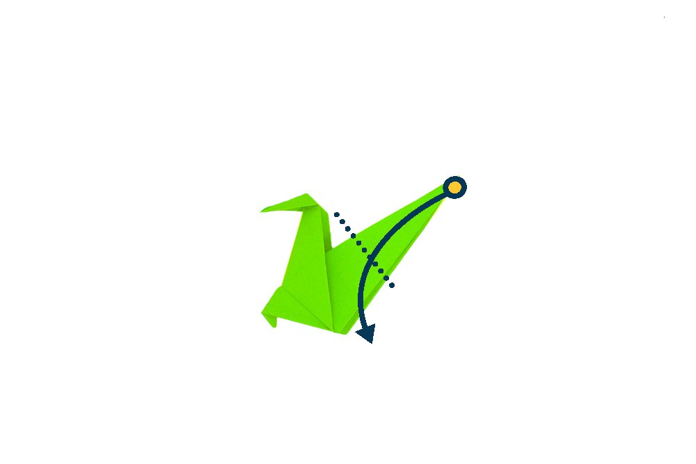 How to fold an Origami Dinosaur-Step 021