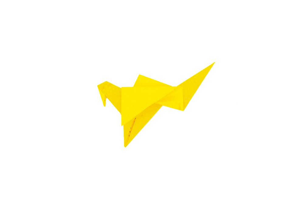 How to fold an Origami Flapping Bird -Finish