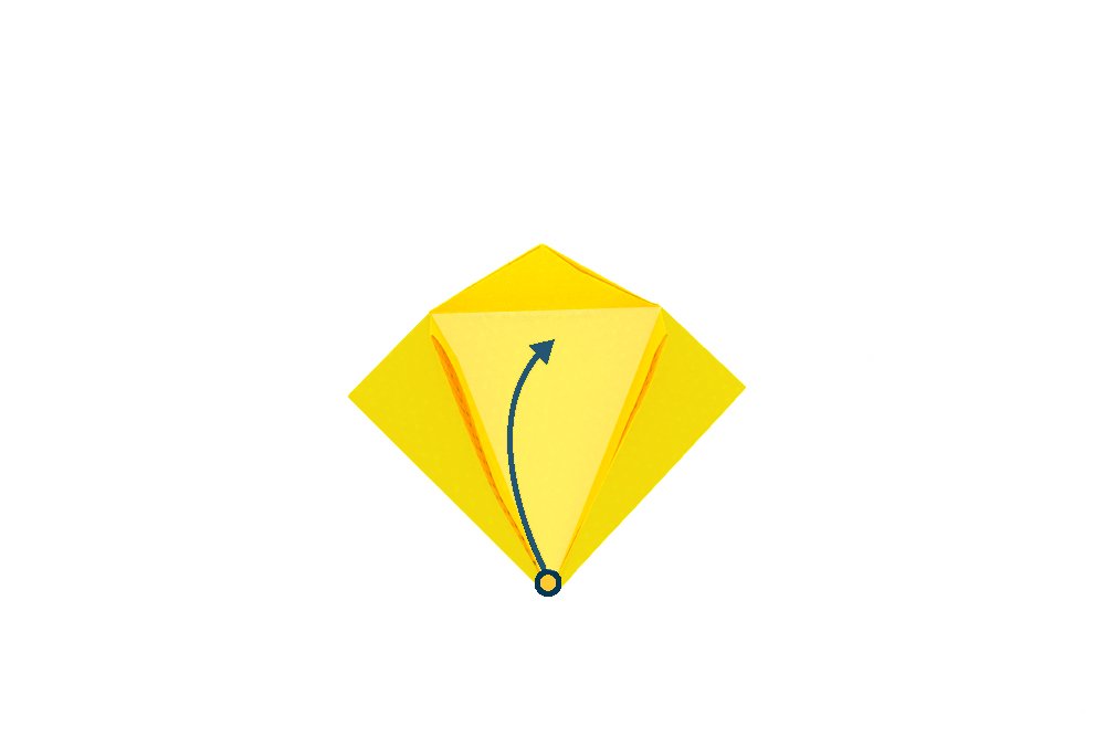 How to fold an Origami Flapping Bird -Step 07