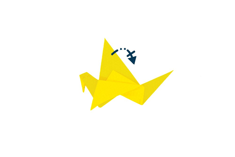 How to fold an Origami Flapping Bird -Step 017