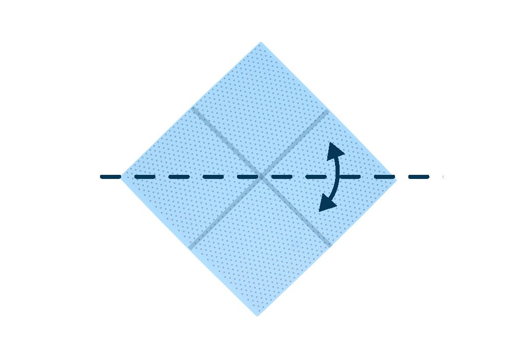 How to fold an Origami Scottie Dog - Step 02