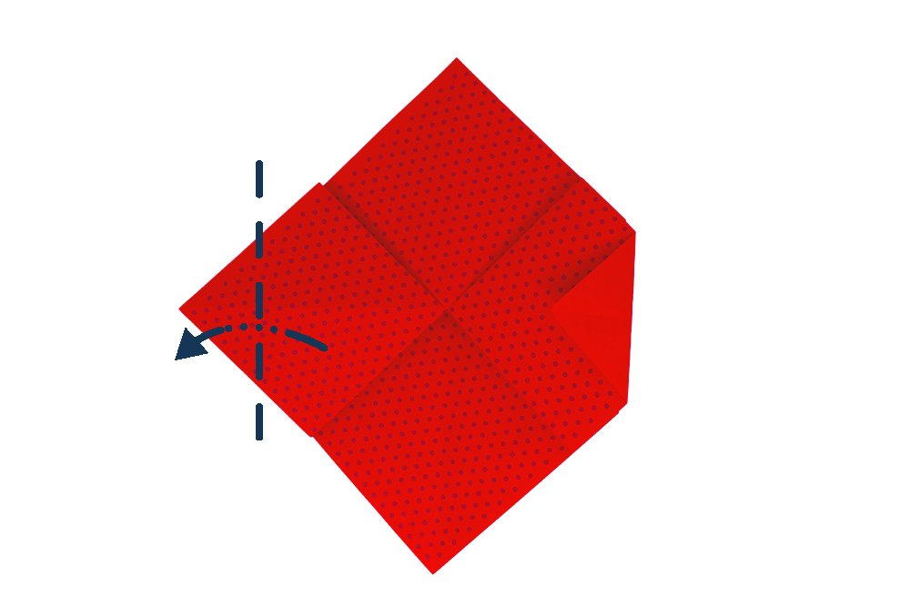 How to fold an Origami Car- Step 08