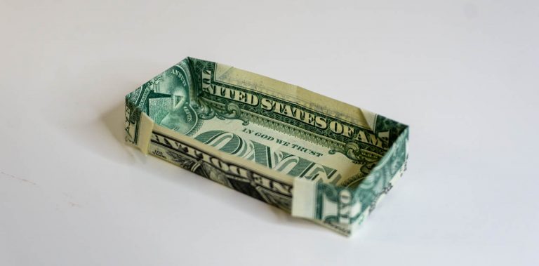 Easy Dollar Bill Origami Box Instructions | Paper Rectangle Box