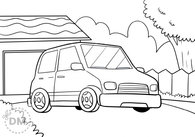 Printable Car Coloring Sheet for Kids Printable Car Coloring Sheet for Kids
