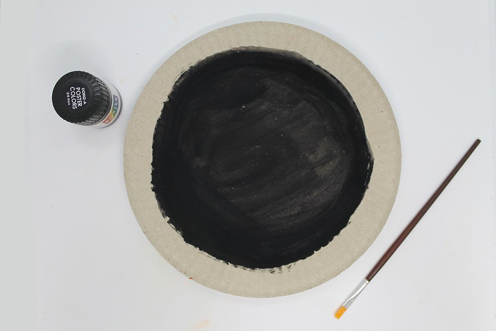 How to Make a Paper Plate Pumpkin - Step 14