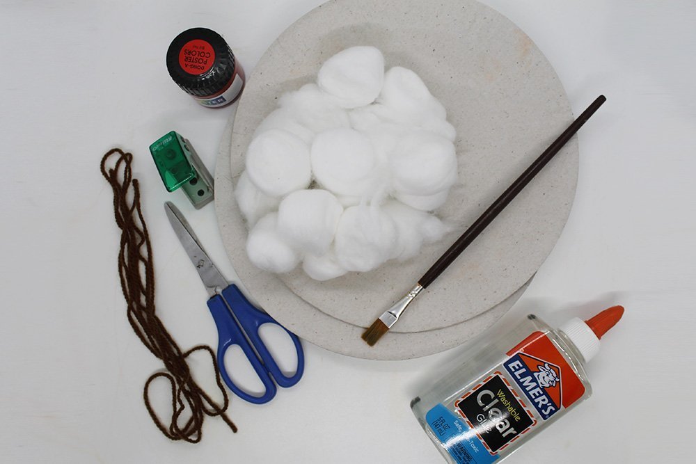 How to Make a Paper Plate Santa - Step 1