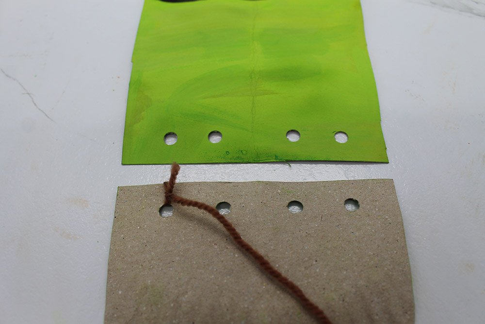How to Make a Paper Plate Frankenstein - Step 12