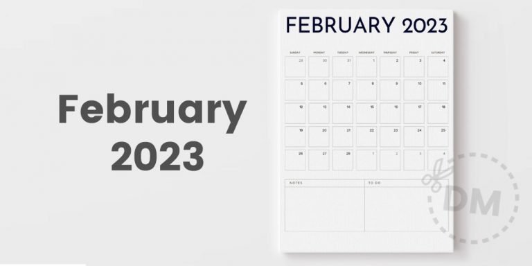 Free Blank Calendar Template | February 2023